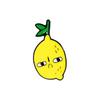Creative Fruit Cute Series Metal Brooch Set Featuring Adorable Avocado And Peach Designs For Stylish Accessories And Fashionable