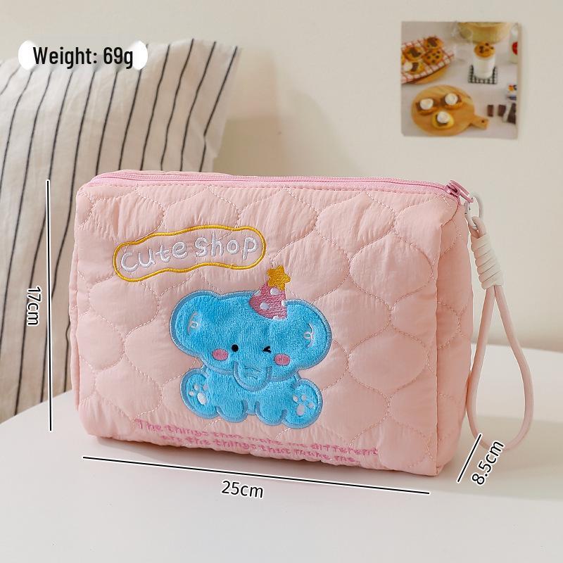 

Adorable Puppy Makeup & Skincare Travel Organizer - Women s Portable Large Capacity Toiletry Bag