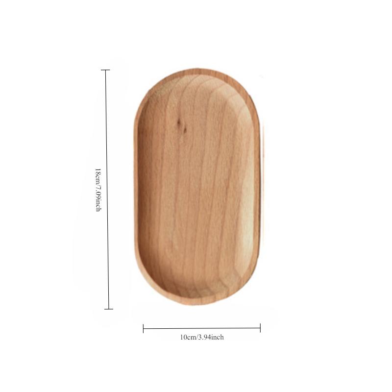 Japanese wooden tray, oval tray, wooden plate, soap tray, storage tray, storage tray Bathroom tray