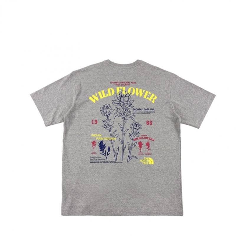 [North Face] North Face Floral Kurzarm Rundhals-T-Shirt Nt7ur08