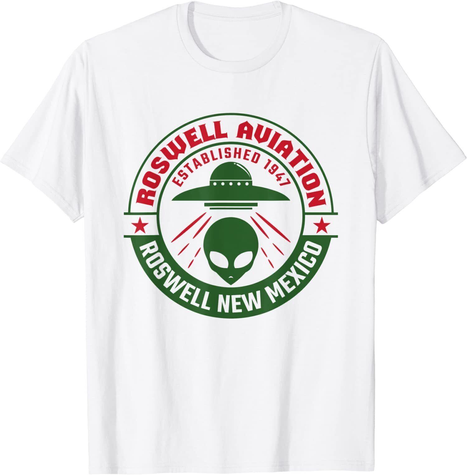 NEW LIMITED Roswell Aviation Established 1947 Roswell Alien UFO T-Shirt XXL