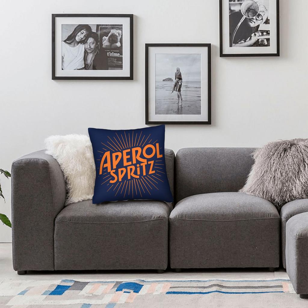 Aperol Spritz Kissenbezug Bequemer Kissenbezug für Wohnzimmer Sofa Modische Kissenbezüge