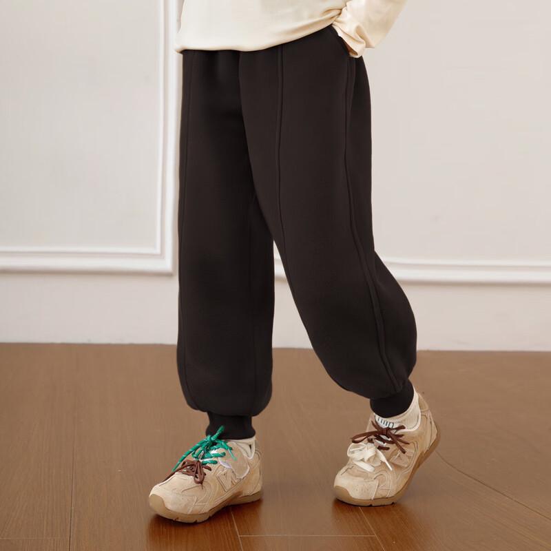 LUSON Kids Winter Plush Lined Sweatpants 100