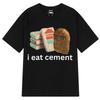 ZX Tee I Eat Cement Funny Chicken Nugget Meme T-shirt  Women  Casual Oversized T-shirts Harajuku Oversized T Shirts Streetwear