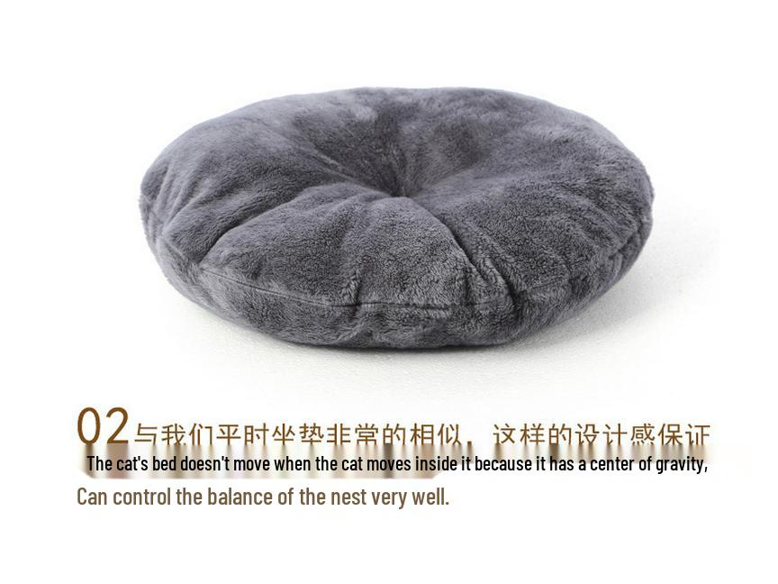 Enclosed Cat & Small Dog Winter Warm Nest Kennel - Four Seasons Sleeping Bag House