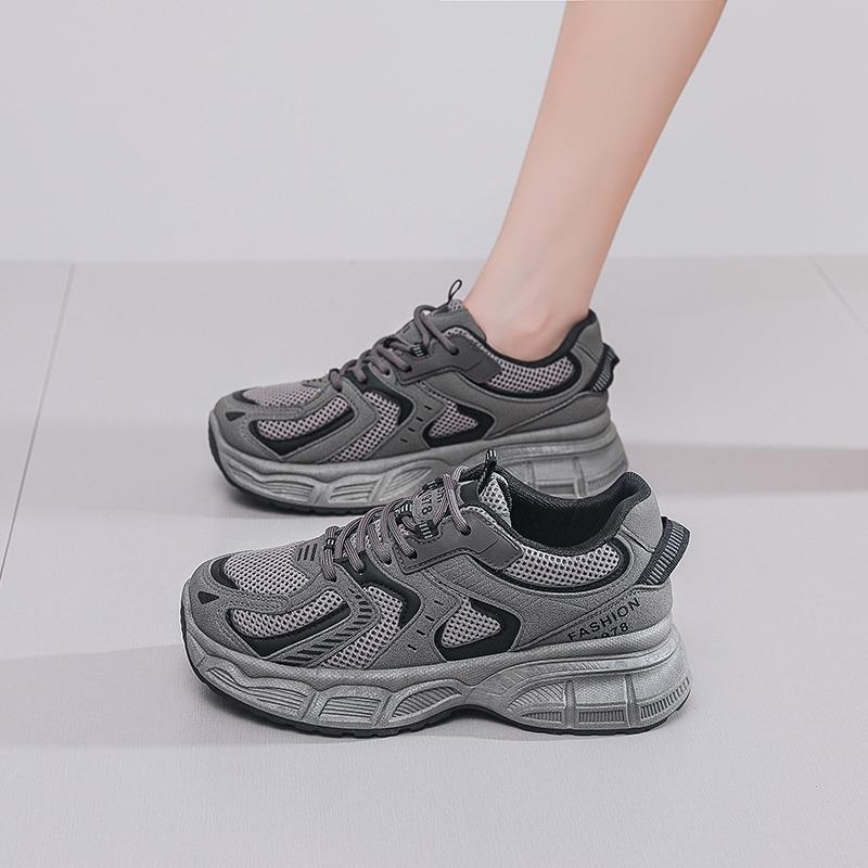 Fashion 2025 Ladies Shoes Mesh Women's Vulcanize Shoes Outdoor Platform Hot Sale Lace Up Women Sneakers Versatile Women's Casual Shoes