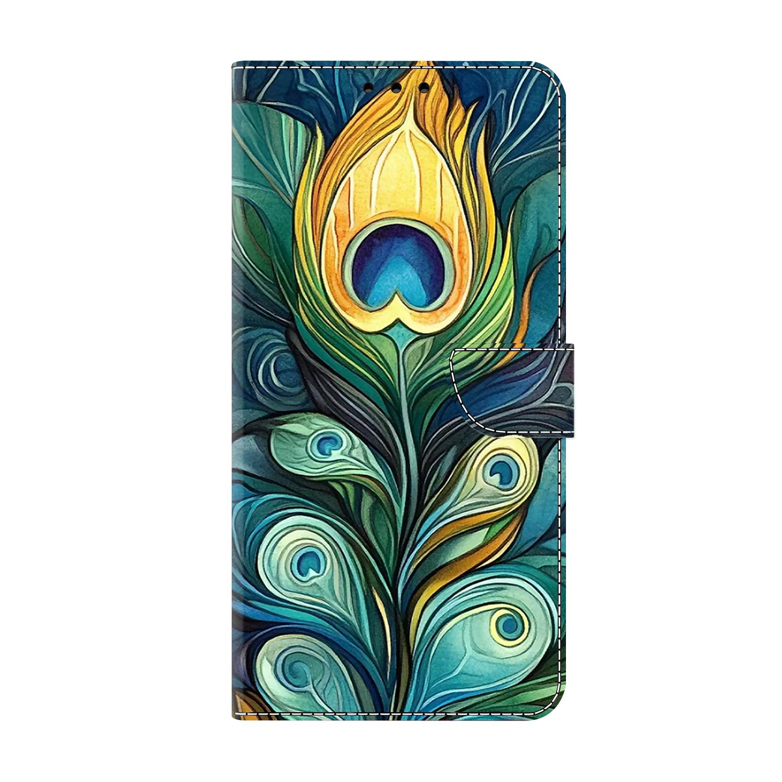 

Чехол-кошелек из искусственной кожи с зеленым павлиньим пером, противоударным, с отделениями для карточек для iPhone, Samsung, Huawei, Xiaomi, Moto, Oppo, Google, Nokia, LG, Oppo... Samsung Galaxy A33 5G зелёный