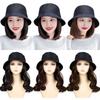 Bucket Hat Fisherman Hat Wig Synthetic Summer Sunshade Cap Wig  Outdoor