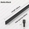 NAIERDI American Style Black Cabinet Handles Aluminum Alloy  Long Furniture Handle Kitchen Cupboard Pulls Drawer Knobs Hardware