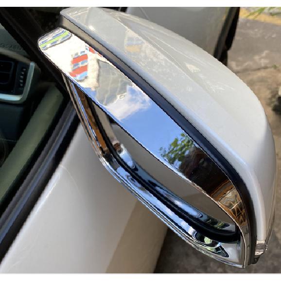 For Toyota Highlander -2024 Side Mirror Rain Eyebrow Cover Trim 2PCS