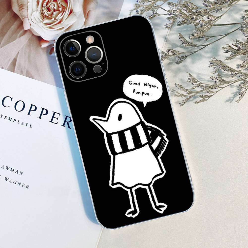 Cartoon Goodnight P-Punpun TPU Silicone Case For IPhone 11 12 13 14 15 16 17 Pro Max Shockproof Clear Back Cover