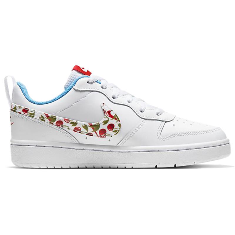 Nike Court Borough Low 2 White Cherry GS Sneakers CJ2238-100