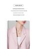 Petite Women's White Short Suit Set: High-End Casual Blazer Jacket for Spring/Autumn 2025