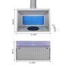 100-240V Airbrush Spray Paint Booth Kit Spray Extractor Set Exhaust Filter LED Light Adjustable Switch Model Crafts Paint Kit