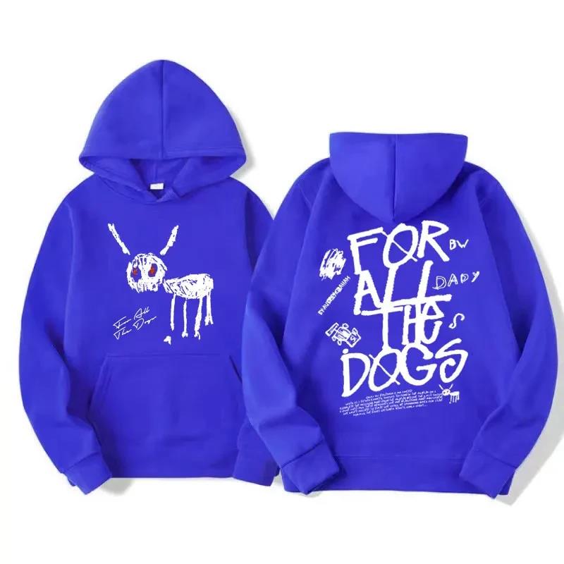 Herren Damen Mode Hip Hop Pullover Sweatshirt Vintage Streetwear Hoodie Rapper Drake Neues Album für All The Dogs Grafik-Hoodies