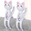 FmtwPhn Cat Clothespins, Clothes Clips, Cat-Shaped Towel Clips | Non-Slip, No-Stain Clothes Hanger Clothespins for Drying Clothes