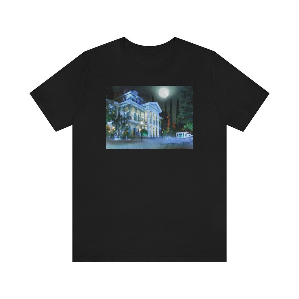 Tee Painting of Disneyland the HAUNTED MANSION Unisex T-Shirt XXXXL