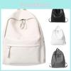 Large Capacity Korean Style Student Backpack For Girls In High School College With Minimalist Design And Solid Color