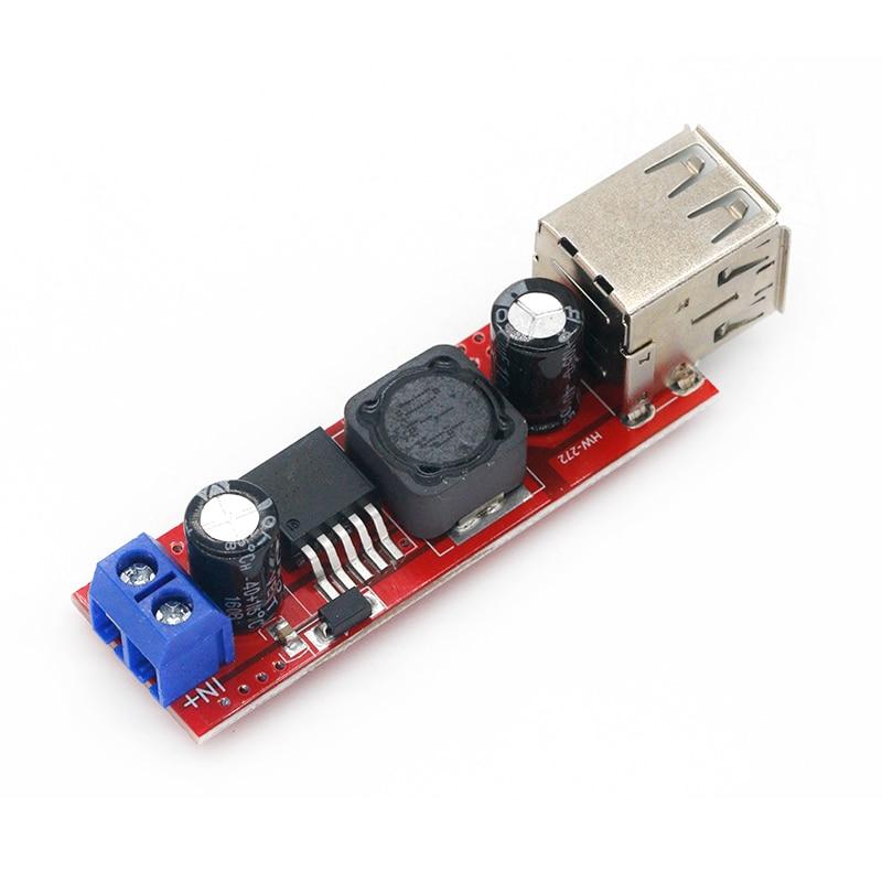 DC 6V-40V na 5V 3A dvojité USB nabíjení Modul DC-DC snižujícího převodníku pro nabíječku do auta LM2596 Dual USB