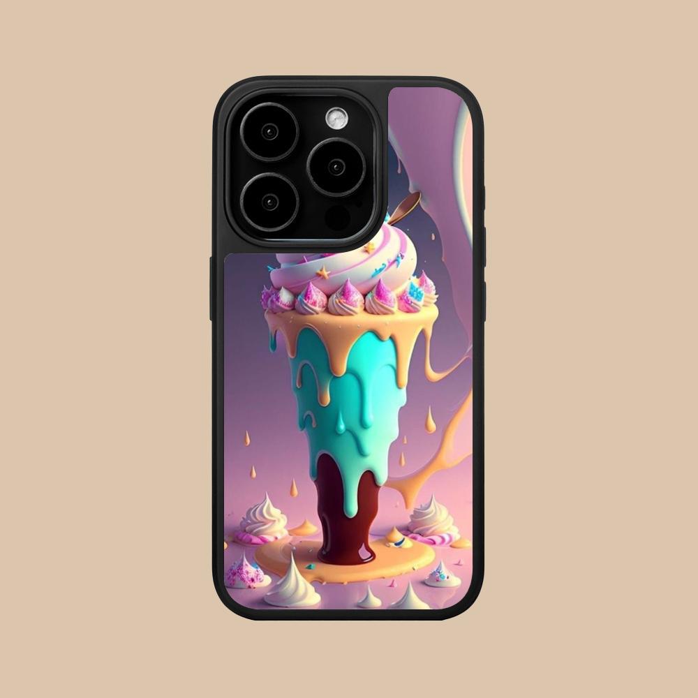 Milkshake Icecream Mobile Phone Case for iPhone 17 16 15 14 13 12 11 Air Pro Max Plus Matte Surface Colorful Cover Luxury Pretty