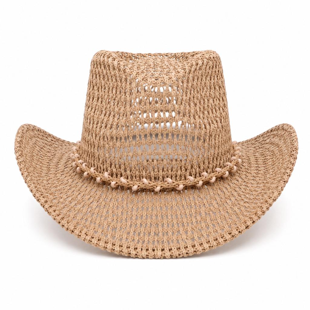 Pălărie de paie goală la modă vizieră de vară pălărie de paie western din denim accesorii de paie pălărie protecție solară