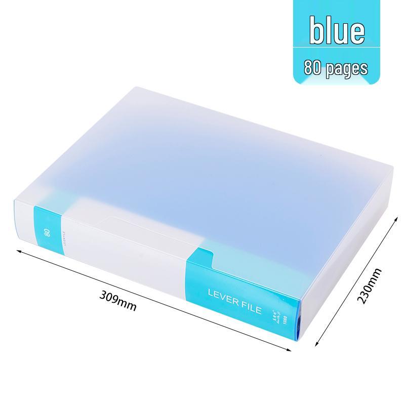 A4 Transparent Sheet Music Binder with 60/100 Pockets - Multi-Layer Loose-Leaf Folder for Students