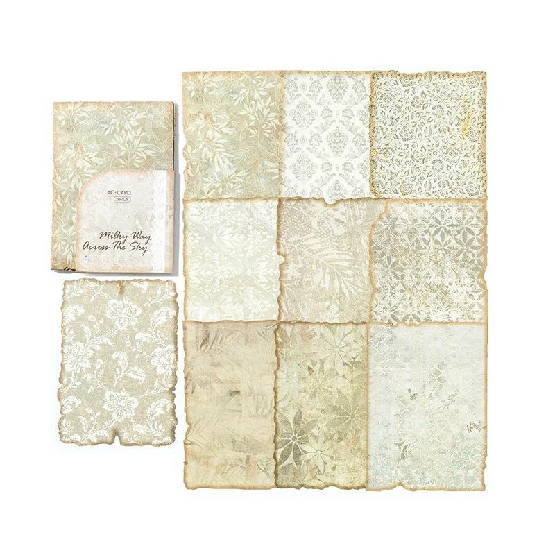30Pcs/Pack Gentle Wind Series Scrapbooking Decorative Paper Material Perfect for Collage Journaling Craft Diy Supplies