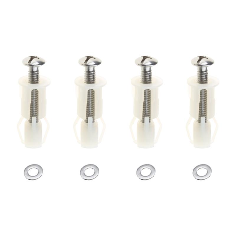 

Plastic Toilet Seat Mounting Bolts Featuring Expansion Screw Designs Bolts for Secure Wall Attachment & No Loosening
