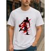 European Sizes Men'S Print Basketball Players Short-Sleeved T-Shirt | Loose Crew Neck, Comfortable and Unique, Easy Knitted Pure, All-Season