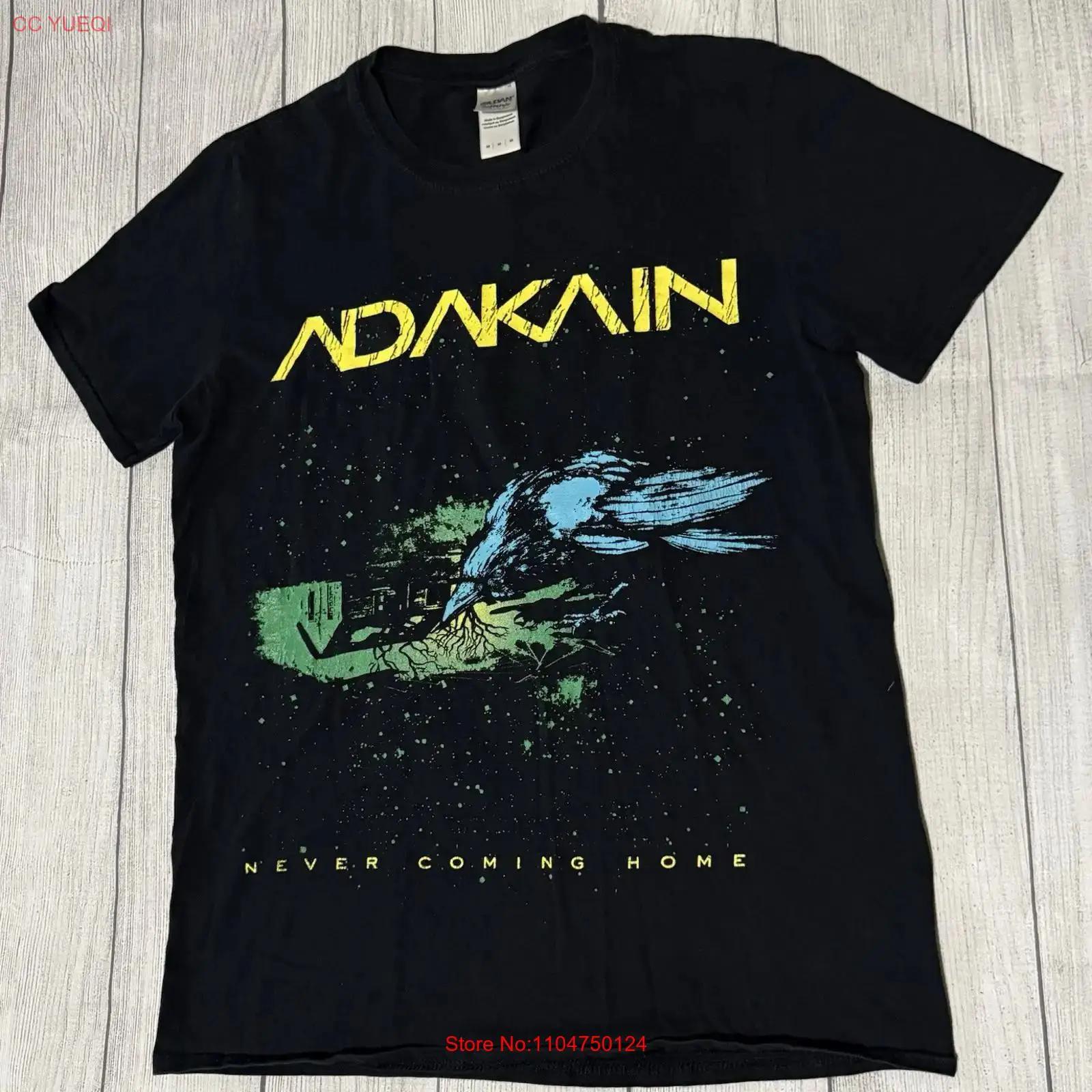 

Adakain Band T Shirt Never Coming Home 2015 Promo Crow Size Medium Rare vintage Washed Unisex homme Stylish Versatile graphic 5XL різнокольоровий