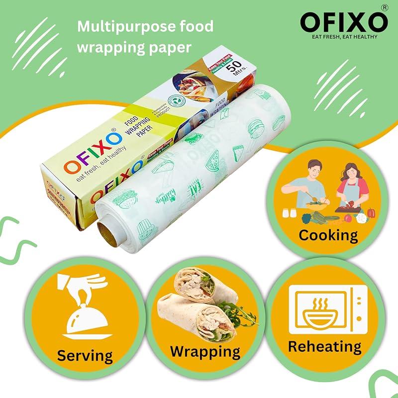 OFIXO 50 Meter Food WRAP Multipurpose Food Wrapping (Pack of 1)