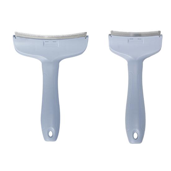 V-Tooth Deshedding Comb Pet Hair Removal Grooming Brush 1mm Teeth Shedding Comb with Ergonomic Handle for Dogs Cats