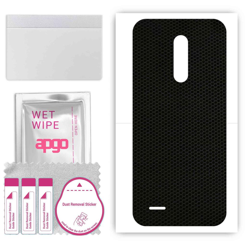 apgo Protective Skin Sticker for the back compatible with Ulefone Note 8P, Wrap Film, Foil, Vinyl - Pattern Matrix