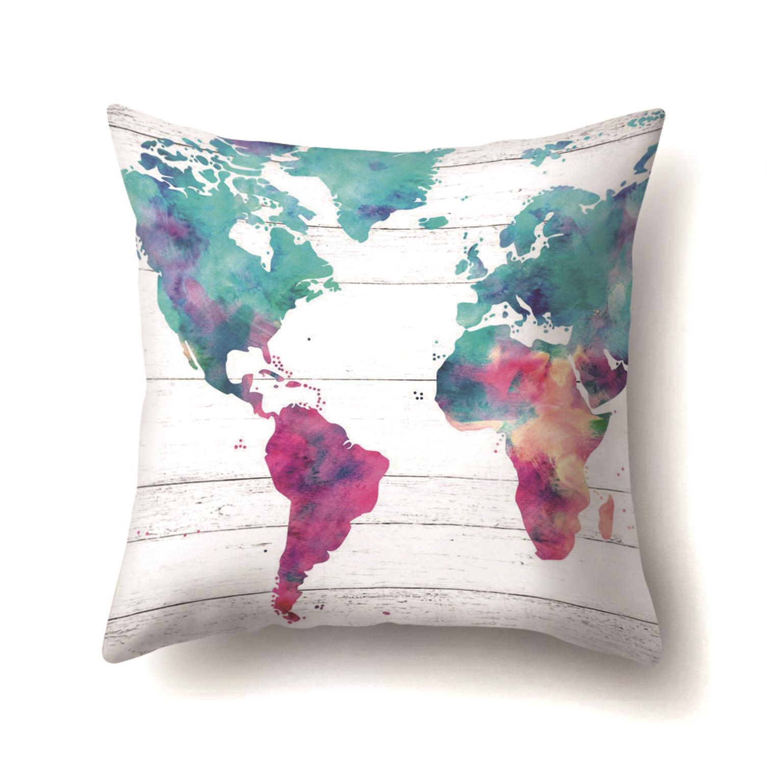 

Cartoon, Seven-color Bird, Jellyfish, Elephant and Other Polyester Pillow 45 * 45 without pillow core