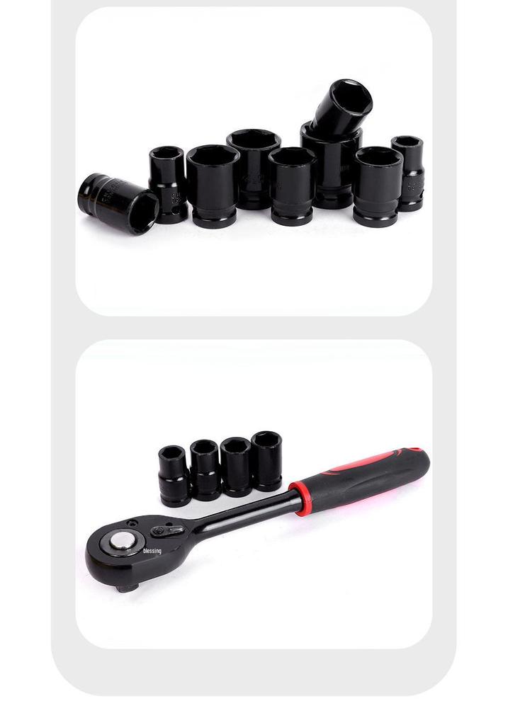 Multifunctional Pneumatic Impact Ratchet & Socket Wrench Set