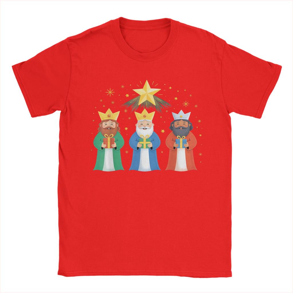 Vintage Three Kings Day Epiphany Celebration 2026 T-Shirts Men Cotton T Shirts Tres Reyes Magos Short Sleeve Tee Present merch