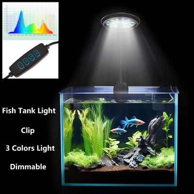 5W\7W Lampa Klipsowa do Akwarium Zasilana przez USB Dekoracyjna Lampa LED Pełnego Spektrum Wodoodporna Lampa Glonowa Oświetlenie do Akwarium z Małymi Rybkami