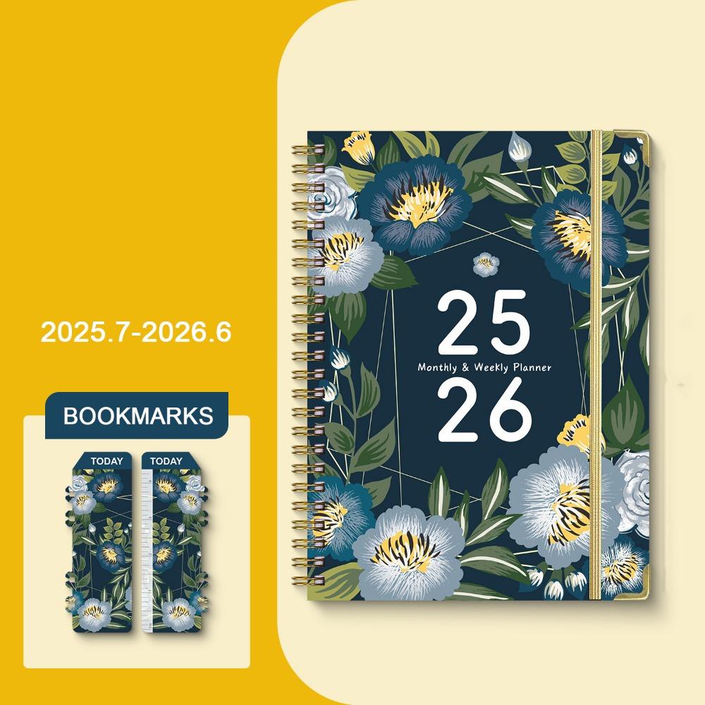 12 Months Schedule Planner Notepad To Do List Binder Coil Notebook A5 Agenda Book  Business