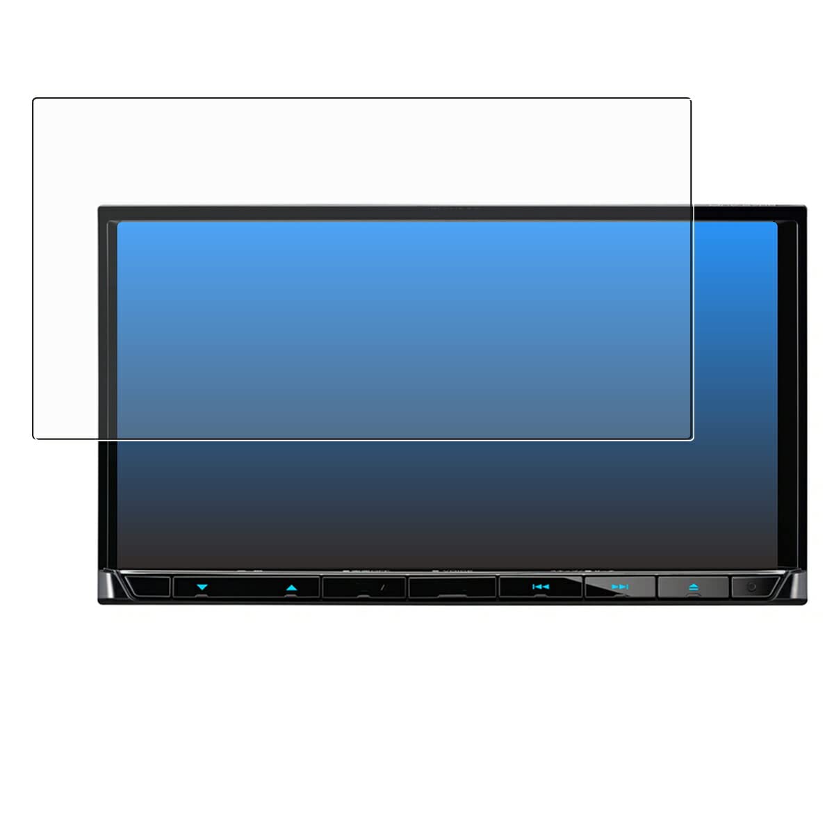 ClearView KENWOOD [Anti-reflection Non-Filler Type] LCD Screen Protector Film for SAISHINE Navi MDV-S710 /