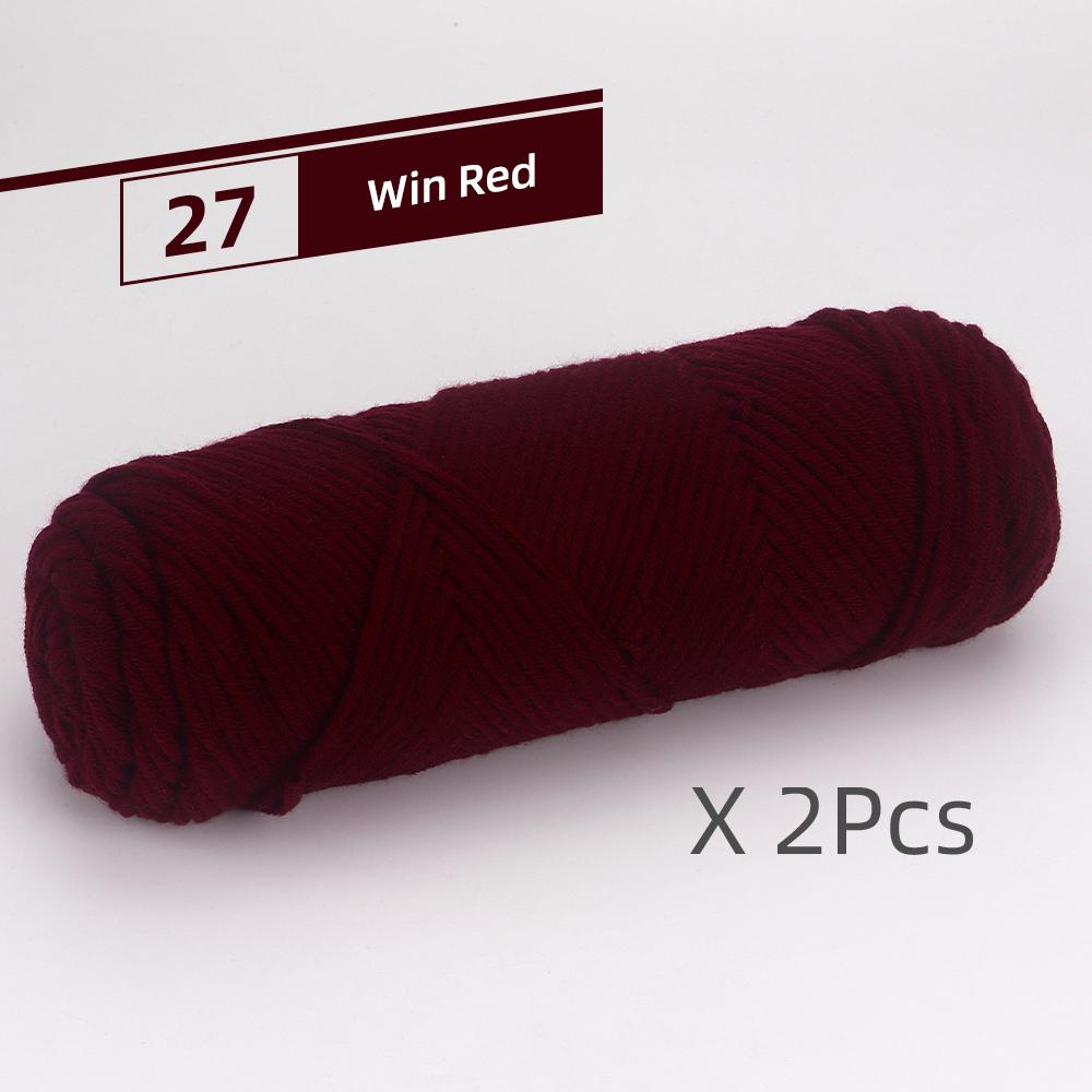 2pcs Soft Warm DIY Knitting Yarns for Hand Crocheting & Machine Knitting, Used for DIY Weaving Sweaters, Shoulder Shawl