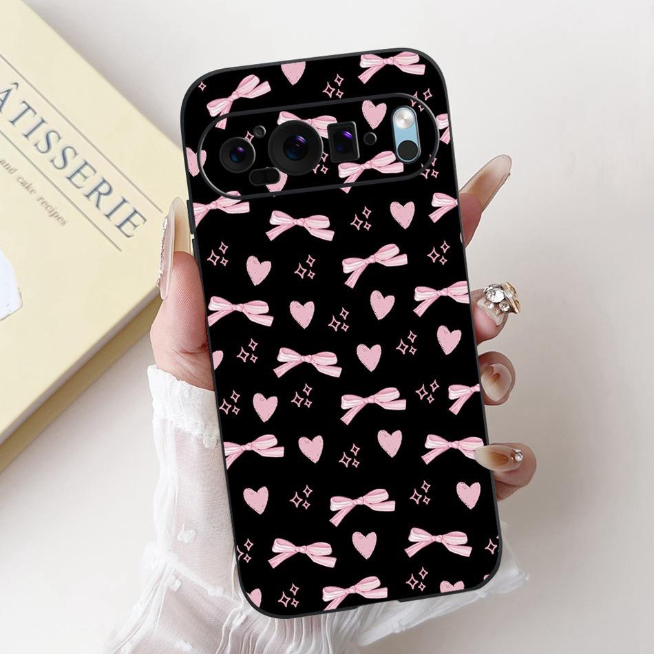 For Google Pixel 9 Pro 9A Pixel9 New Fashion Dusk Beach Painting Phone Case For Google Pixel9A 9 9Pro Black Silicone Soft Case
