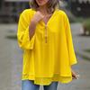 Women's Chiffon Blouse - Solid Color, Loose, Casual, Stylish & Breathable