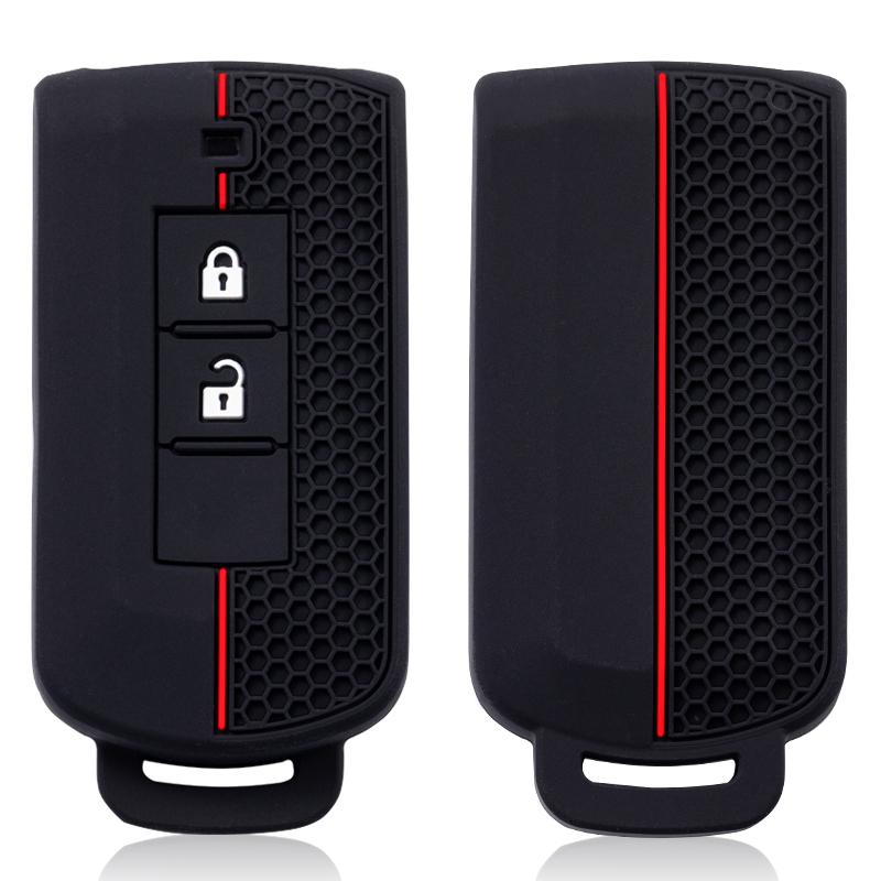 Silicone Car Key Case Cover For Mitsubishi Outlander Xpander Triton Asx Lancer Pajero Sport 3 G Eclipse Cross L200