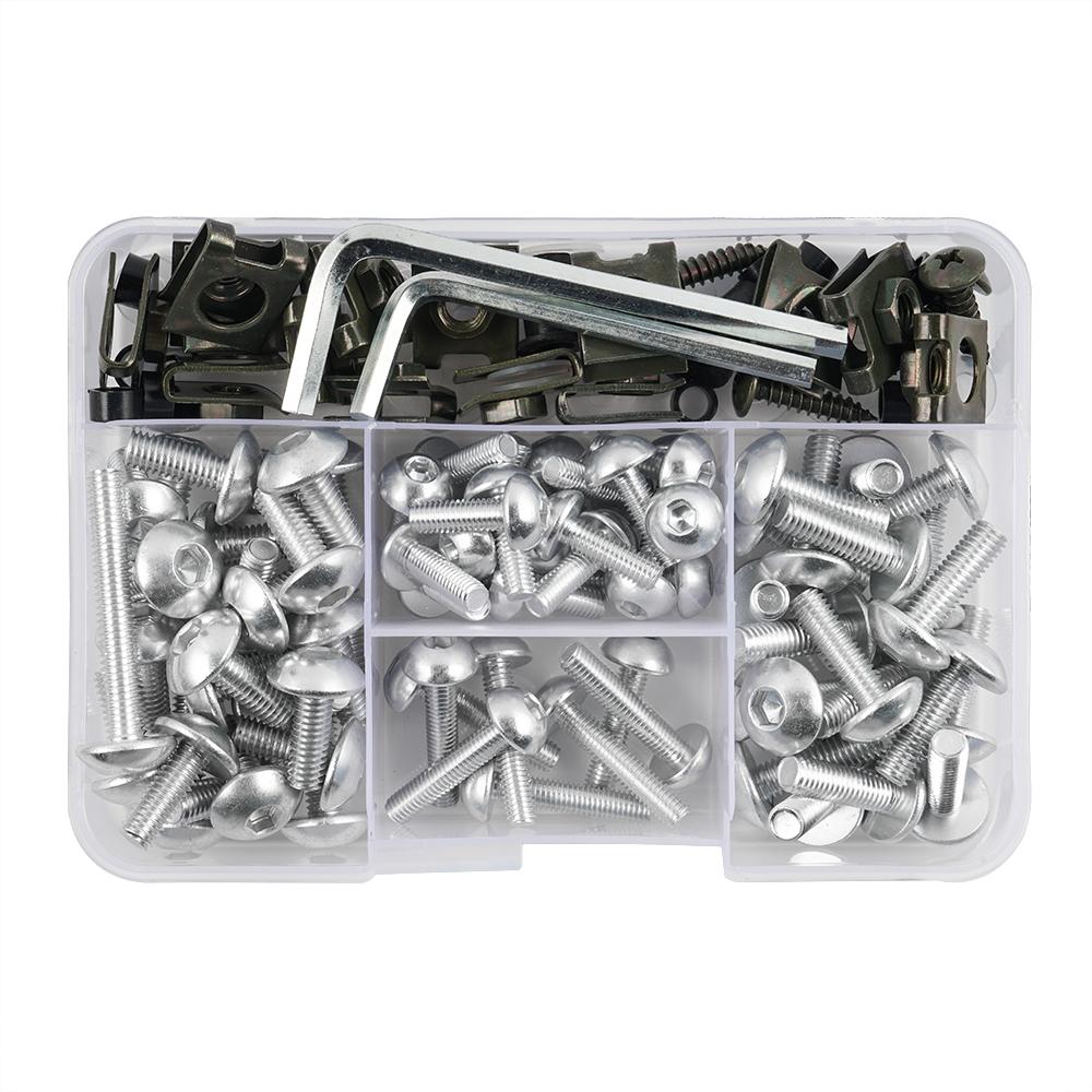 155PCS Fairing Bolt Bodywork Screws For Honda CBR Yamaha YZF Suzuki GSXR Kawasaki Honda BMW Ducati Husqvarna Aprilia Triumph