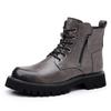 Martin boots men's autumn and winter Chelsea boots retro men's velvet leather shoes high-top cowhide tooling boots