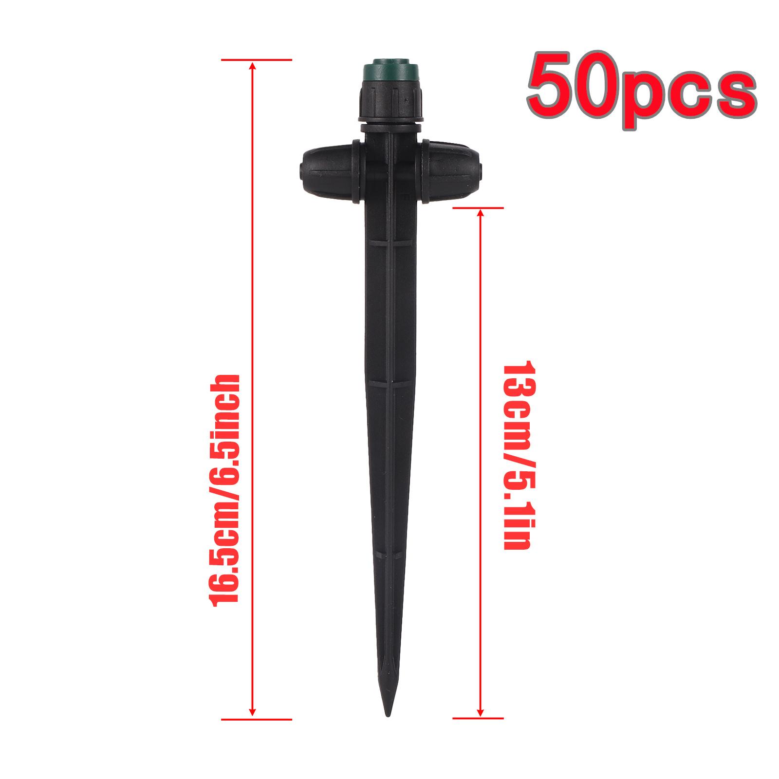 

5/50 шт. универсальный разбрызгиватель с регулируемым расходом на 360°, насадка с шипами, садовая теплица, газон, балкон, цветок, поливочный излучатель темно-зеленого