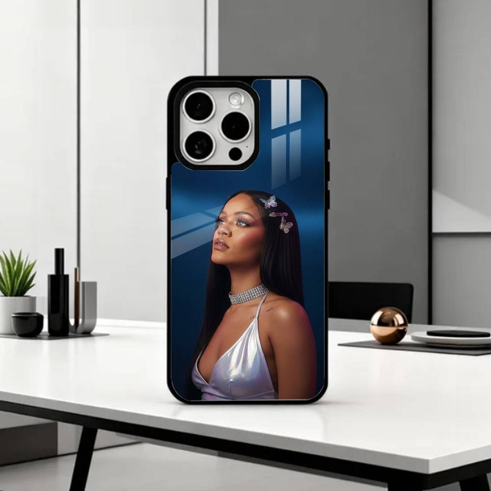 R-Rihanna Navy F-Fan Club  Phone Case For iPhone17,16,15,14,13,12,11 Plus,Pro Max Magnetic For Magsafe Wireless Charging