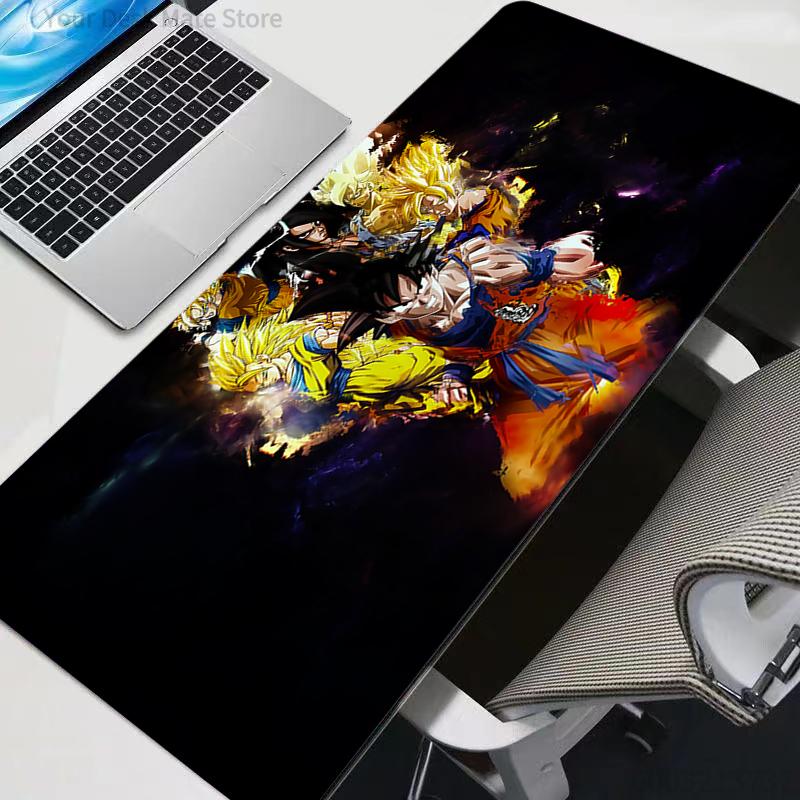 DBZ Dragon Ball Z Gaming Keyboard Rug Laptop Japan Cool Anime Mouse Pad Black Mouse Pads New Desk Mat PC Gamer Carpet Mousepad