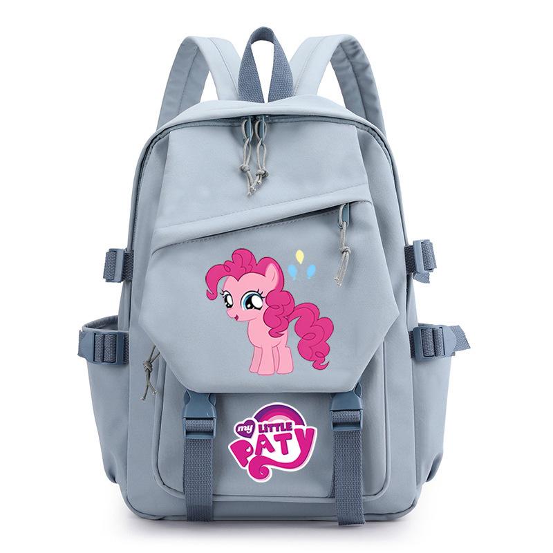 Pony Poly Rainbow Pony Printed Student School Bag Large Capacity Primary And Secondary School Student School Bag Children'S Backpack