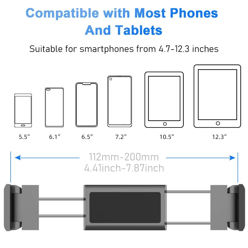 Collapsible Back Seat Headrest Tablet Phone Car Holder Stand Ajustable Support for Xiaomi IPhone IPad Car Mobile Mount
